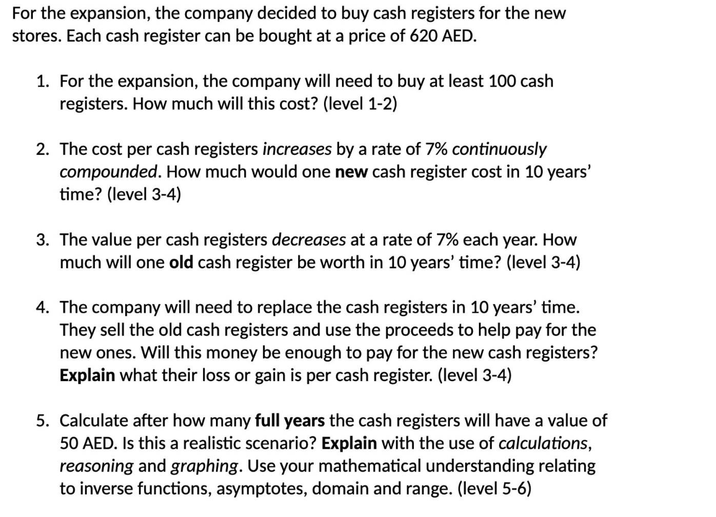 For the expansion, the company decided to buy