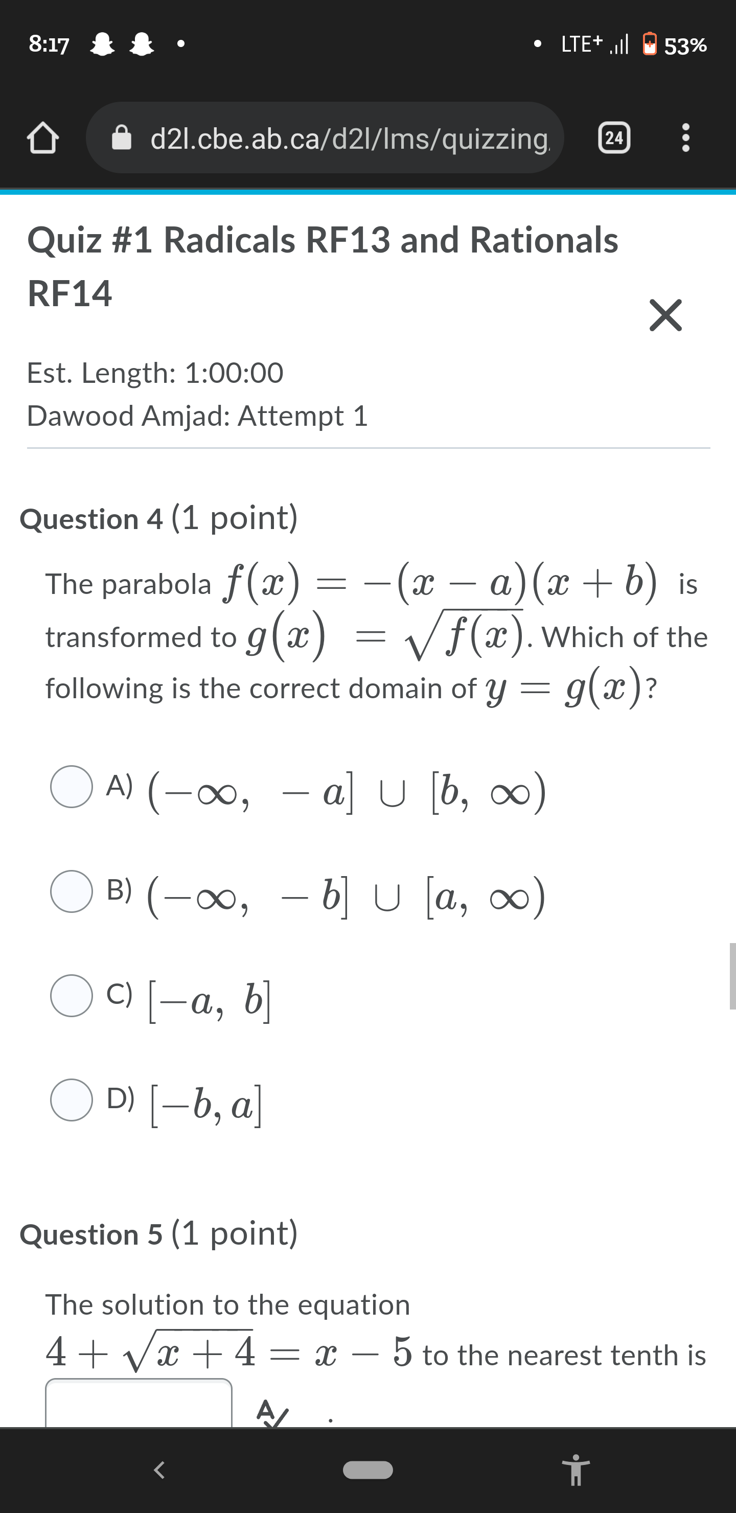 8:17 . LTE+ ,Ill 53%