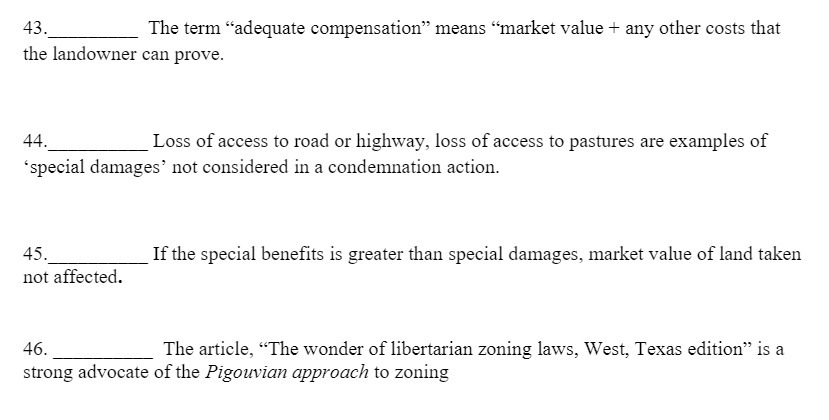 43. The term \"adequate compensation\" means