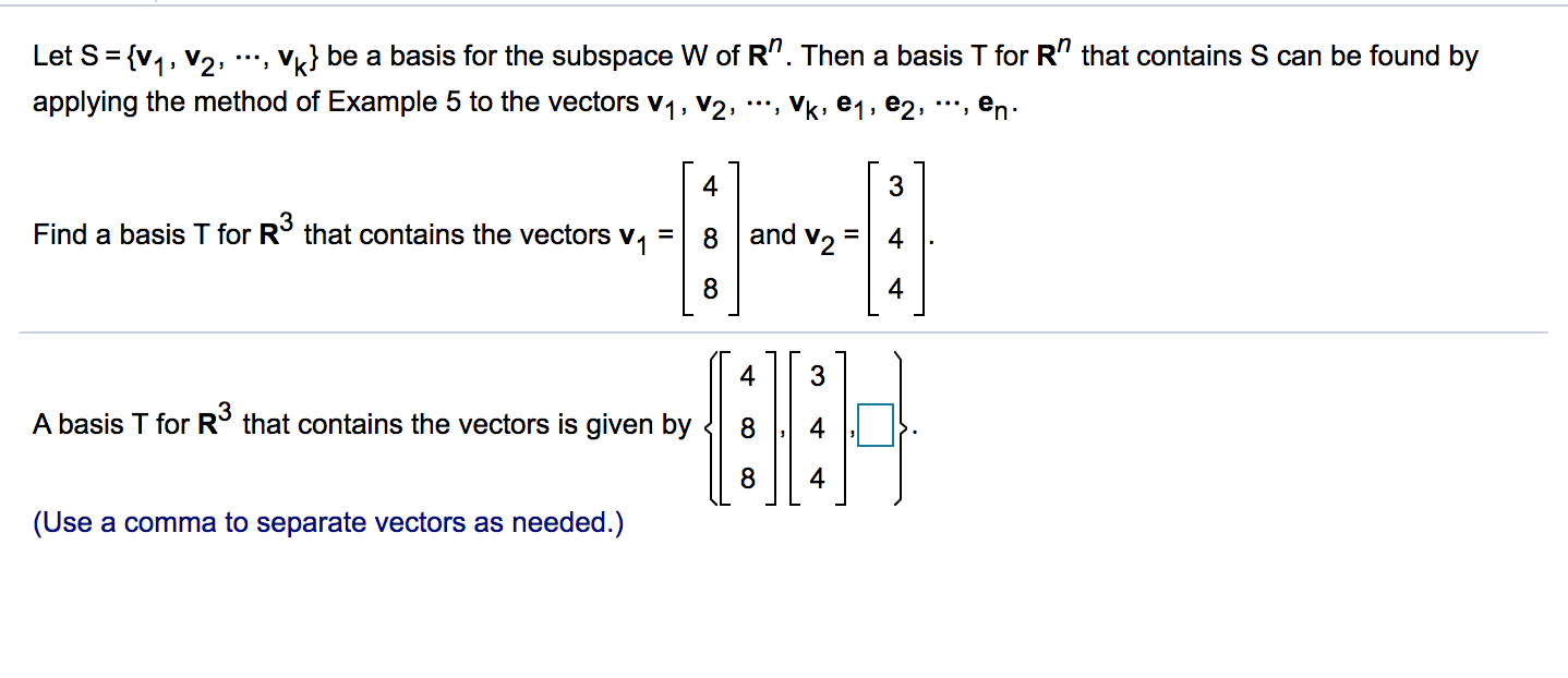 plaes help Let S ={v1, v2, m, vk} be a basis for