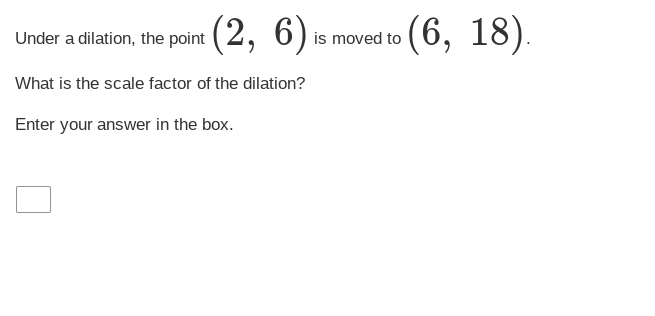 Which scale factors produce a contraction under a