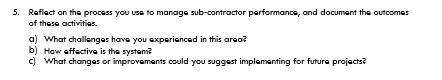 5. Reflect on the process you use to manage