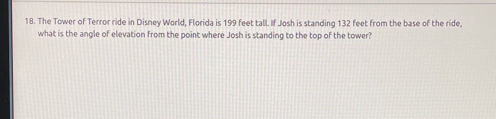 18. The Tower of Terror ride in Disney World,