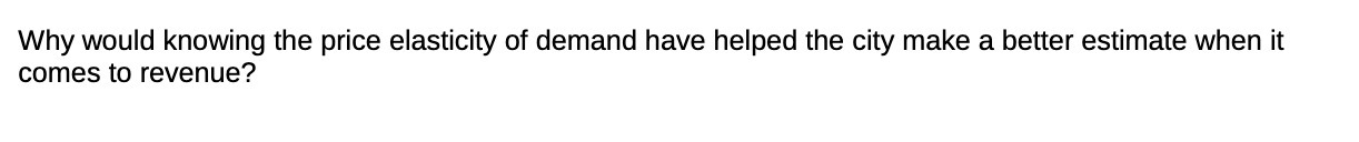 Why would knowing the price elasticity of demand