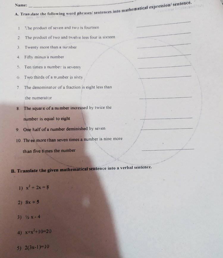 hi tutor . pls see the attach below Name: A.