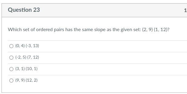 Help on these please. 21. Question 21 Choose an