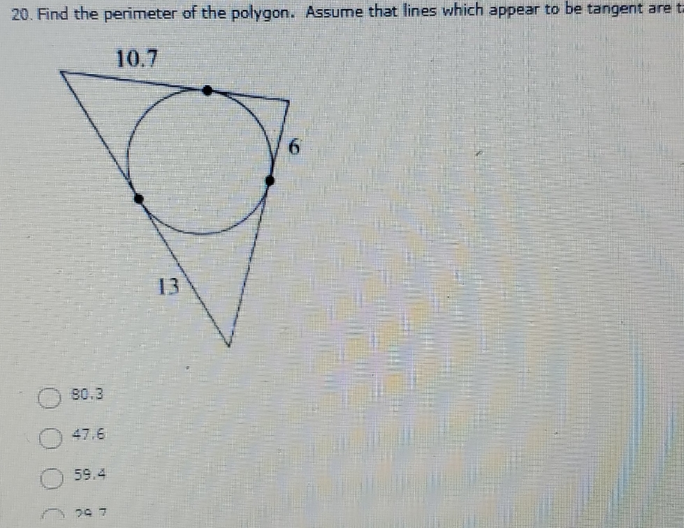 find the perimeter of the polygon. assume that