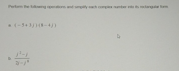 can you please solve this for me Perform the