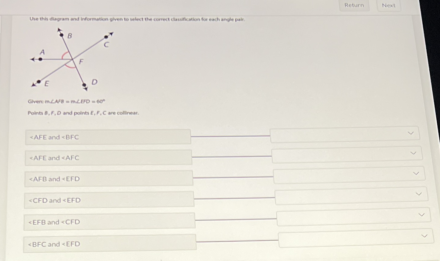 Return Next Use this diagram and information