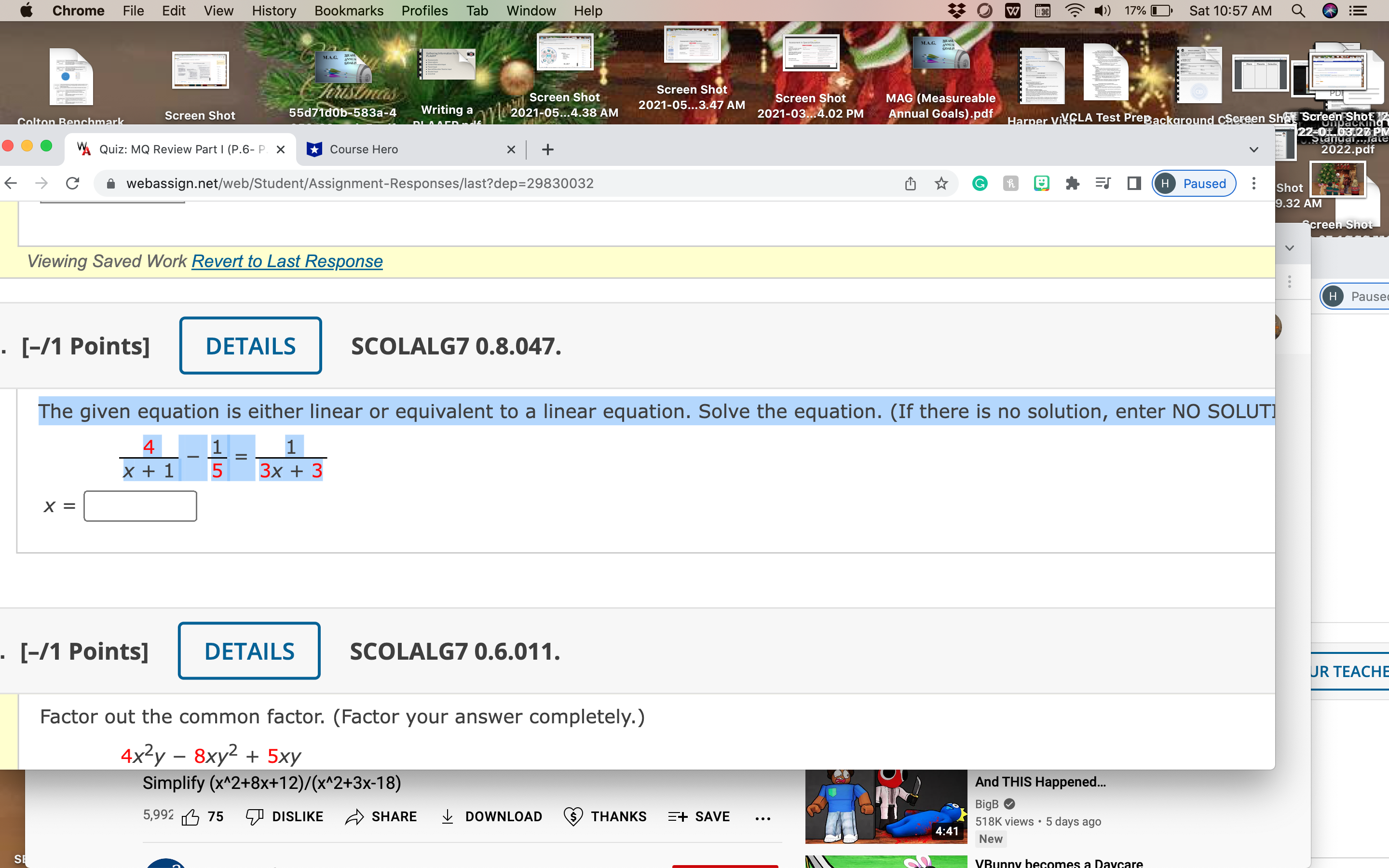 Chrome File Edit View History Bookmarks Profiles