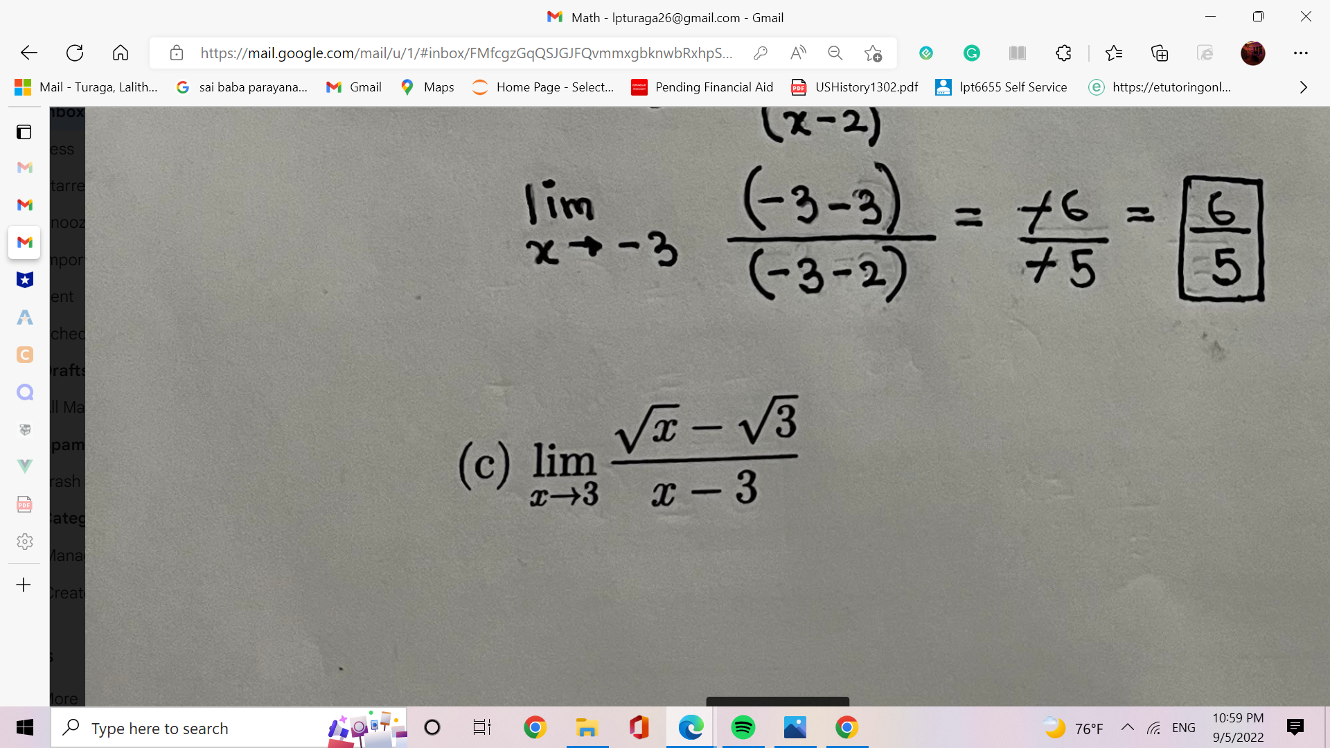 M Math - Ipturaga26@gmail.com - Gmail X C