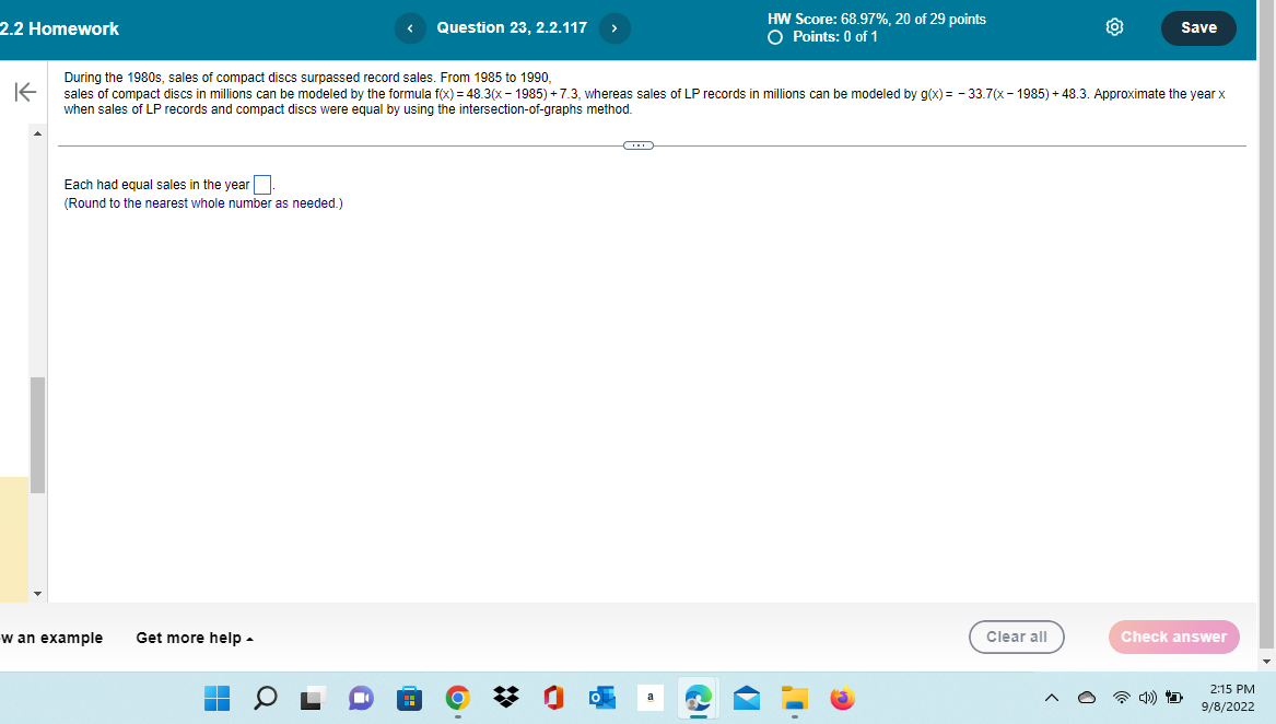 Solve the equation graphically and symbolically.