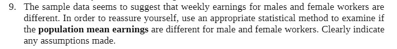 9. The sample data seems to suggest that weeklj;r