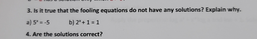 please, I only need question 3 answers. Don't