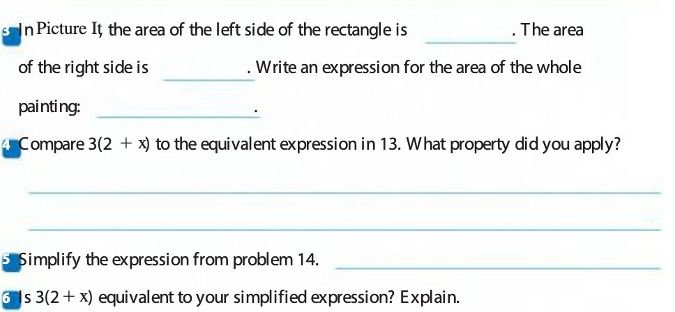 3 In Picture It the area of the left side of the
