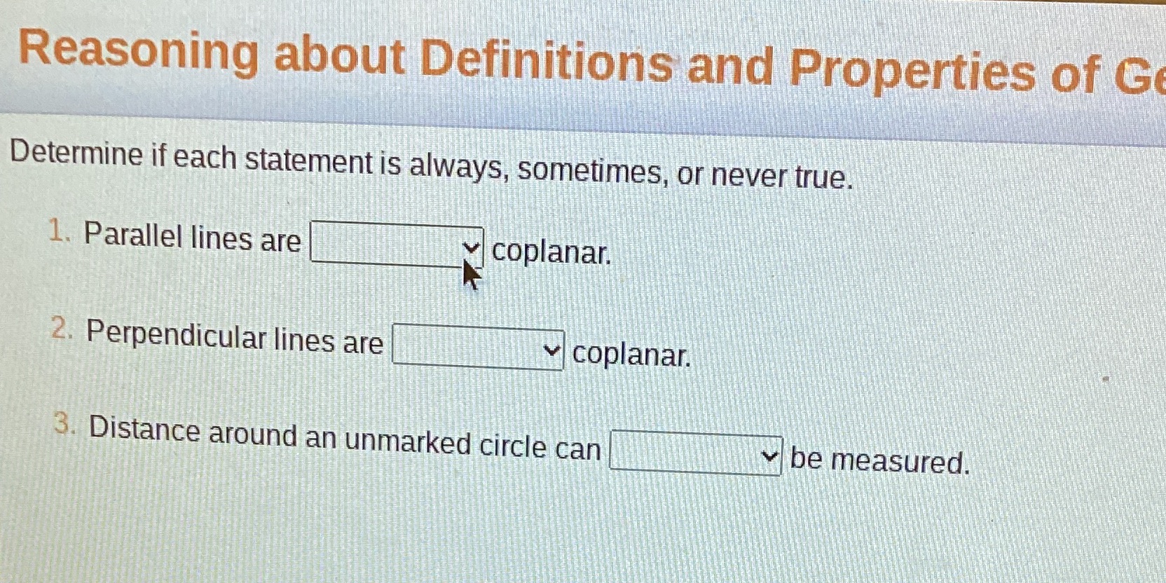 Reasoning about Definitions and Properties of G
