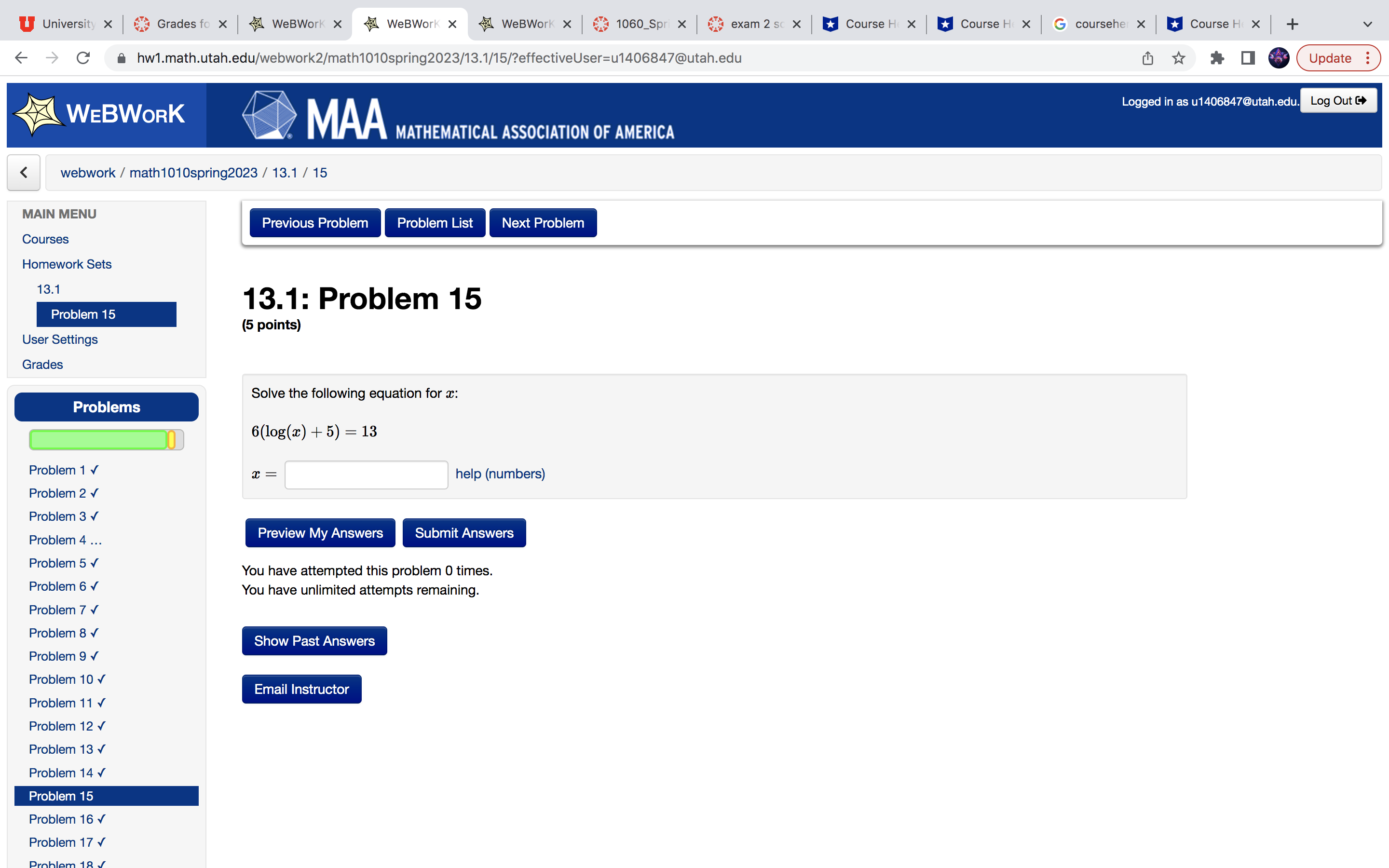 answer the following questions and number them