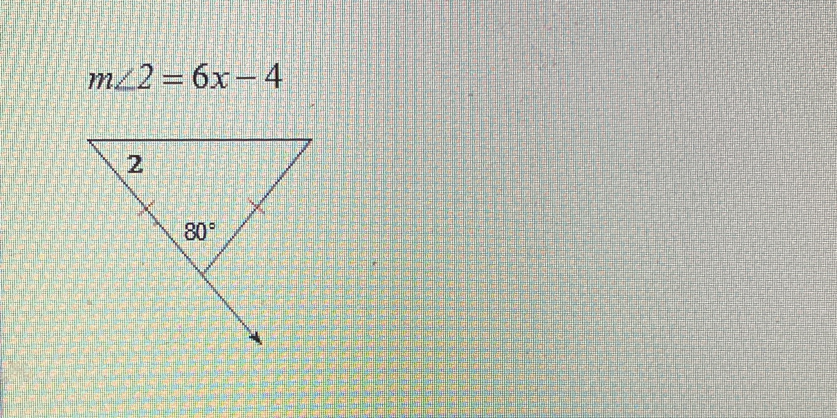 Given the expression for the angle 2 and the