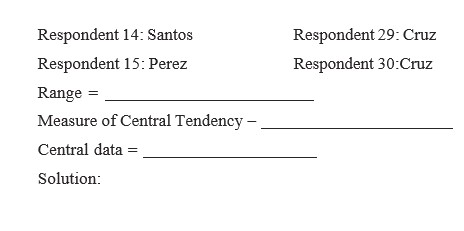 A Determine the appropriate measure of central