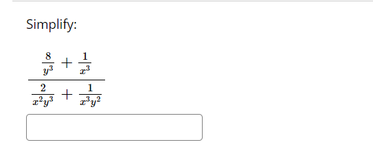 1) Solve for x -4 + =Simplify the expression 1+ -