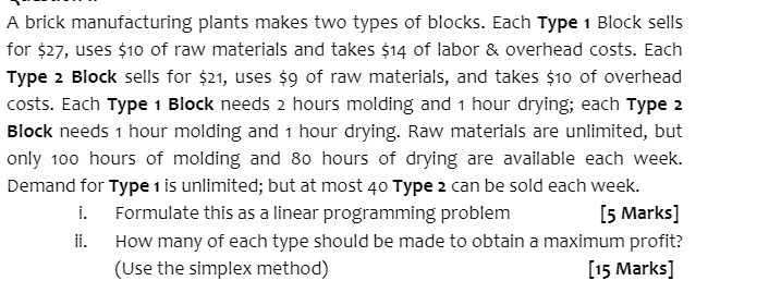 1-. ___-_.- .- A brick manufacturing plants makes