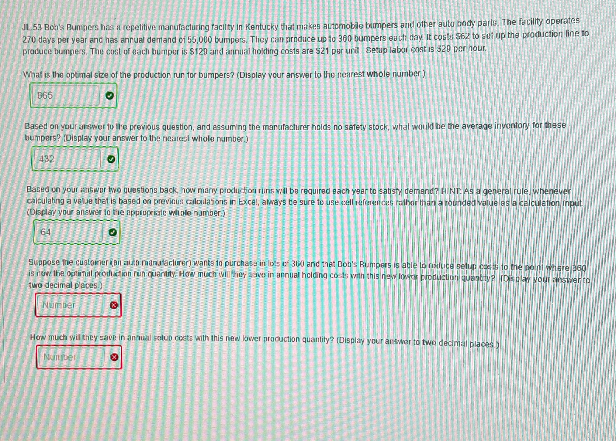 Using excel and showing formulas please help me