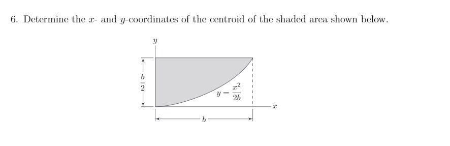 6. Determine the r- and y-coordinates of the