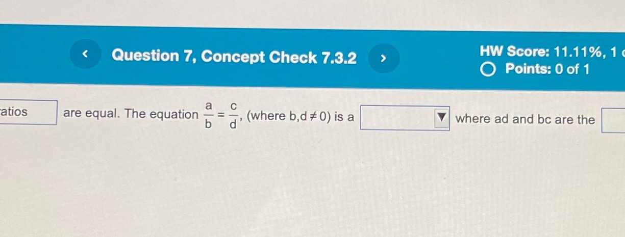 I I 1.110 , 1 1 < Question 7. Concept Check 7.3.2