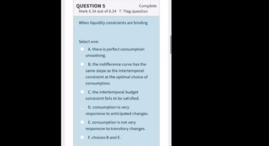 QUESTION 1 Complete Mark 5.56 out of 8.34 P Flag