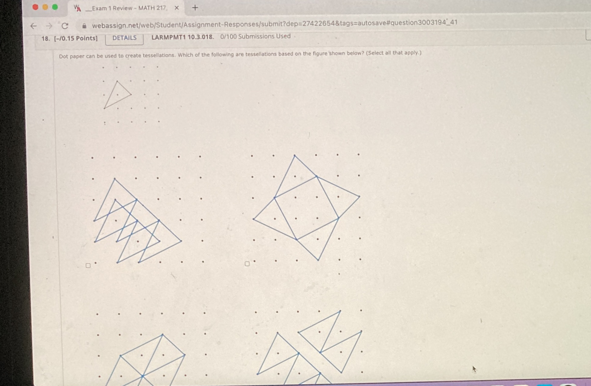 ... A _Exam 1 Review - MATH 217, X + C