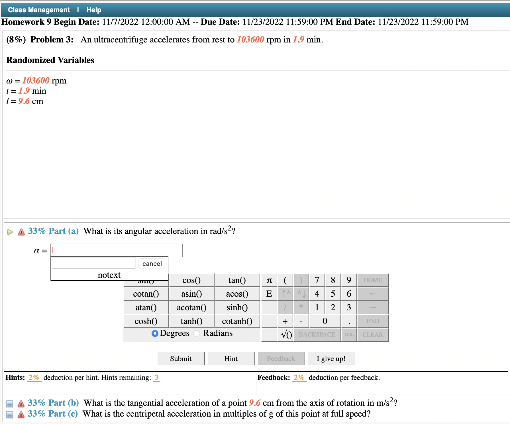 Class Management | Help Homework 9 Begin Date: