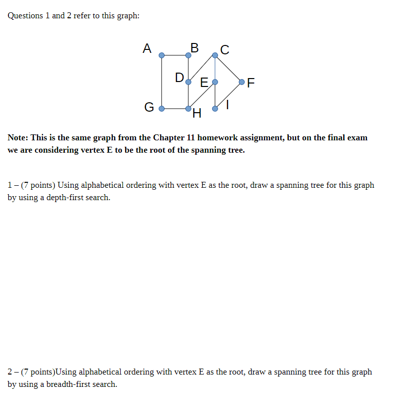 Questions 1 and 2 refer to this graph: Note: This