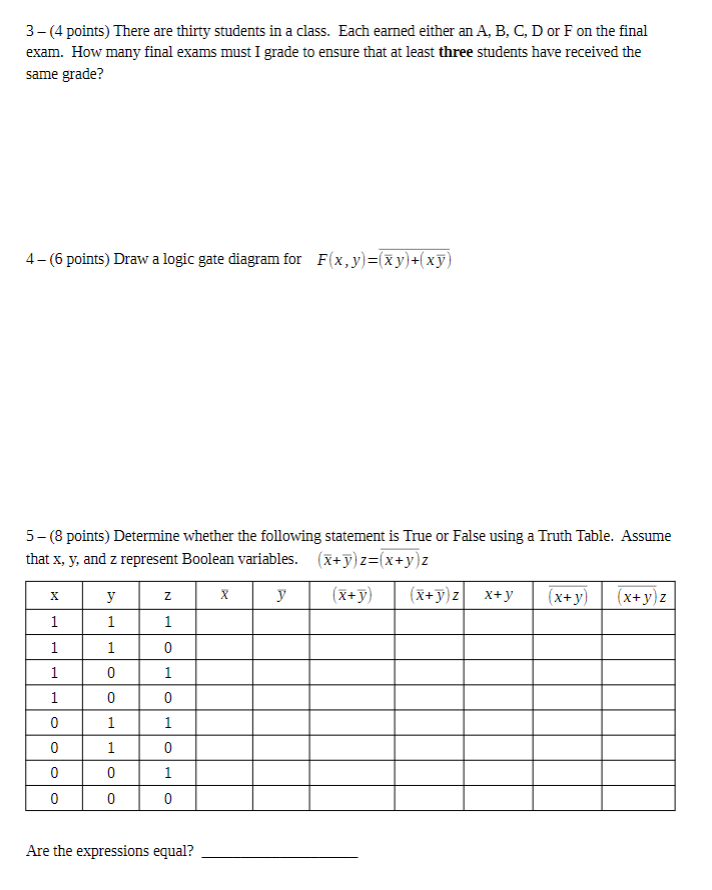 Questions 1 and 2 refer to this graph: Note: This