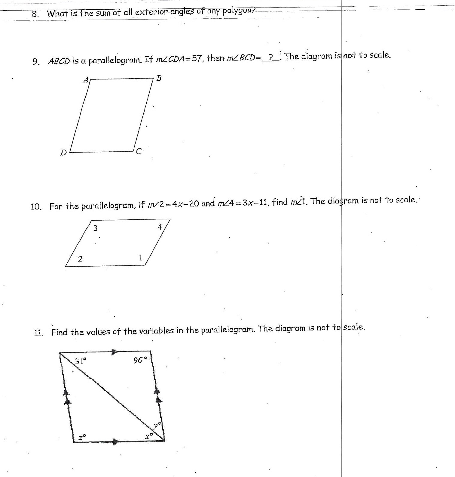 Answer with work please 8. What is the sum of all