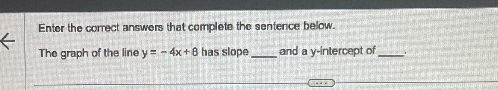 Enter the correct answers that complete the