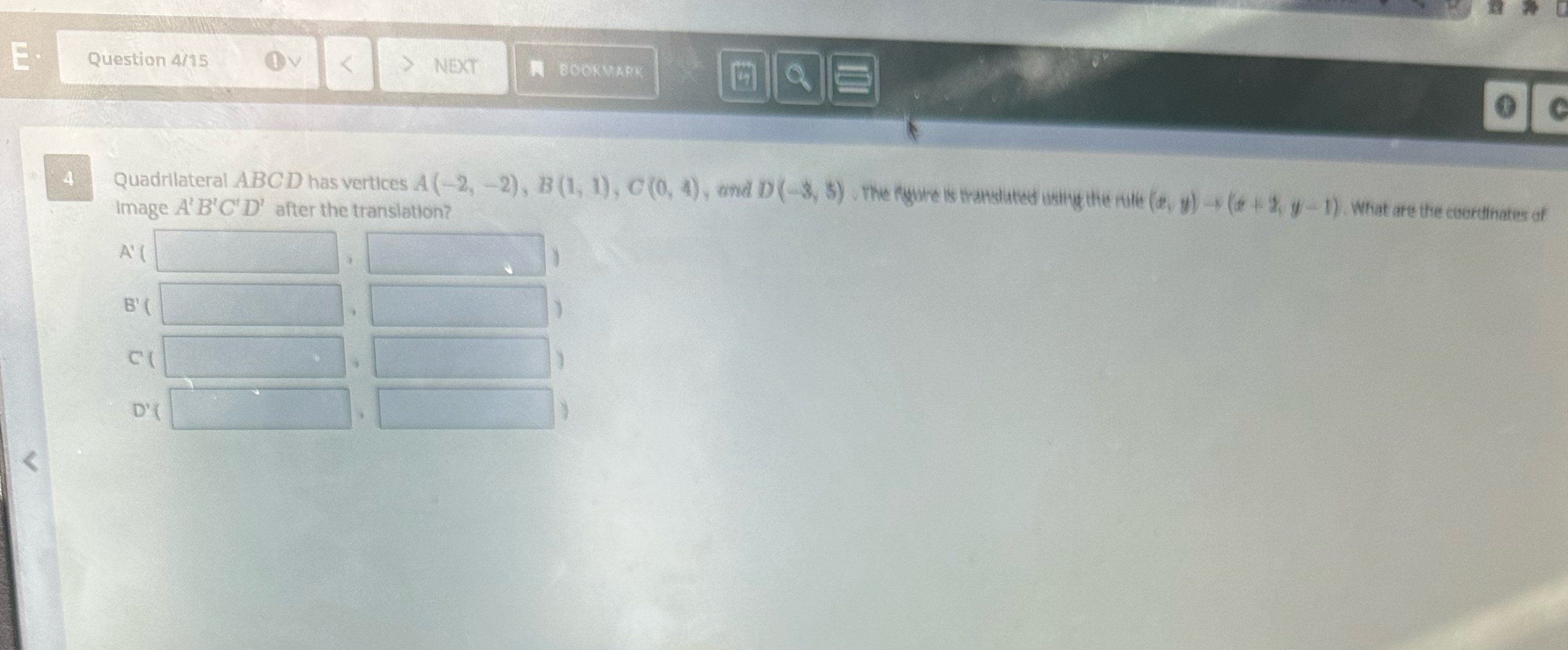 Need help E. Question 4/15 Ov  style=