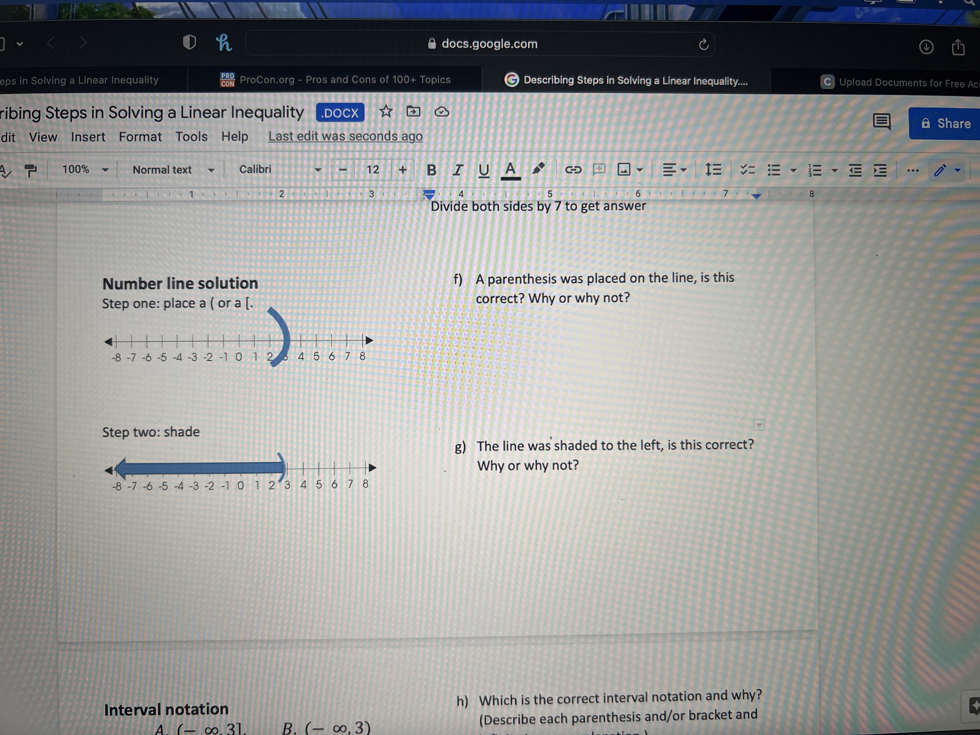 docs.google.com C eps in Solving a Linear