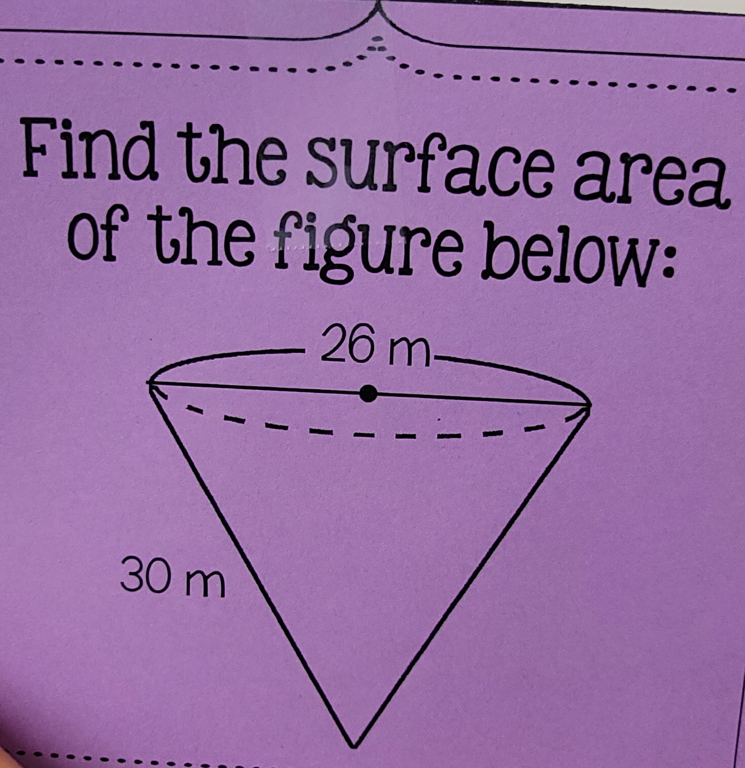 Can anybody help me find the surface area of each