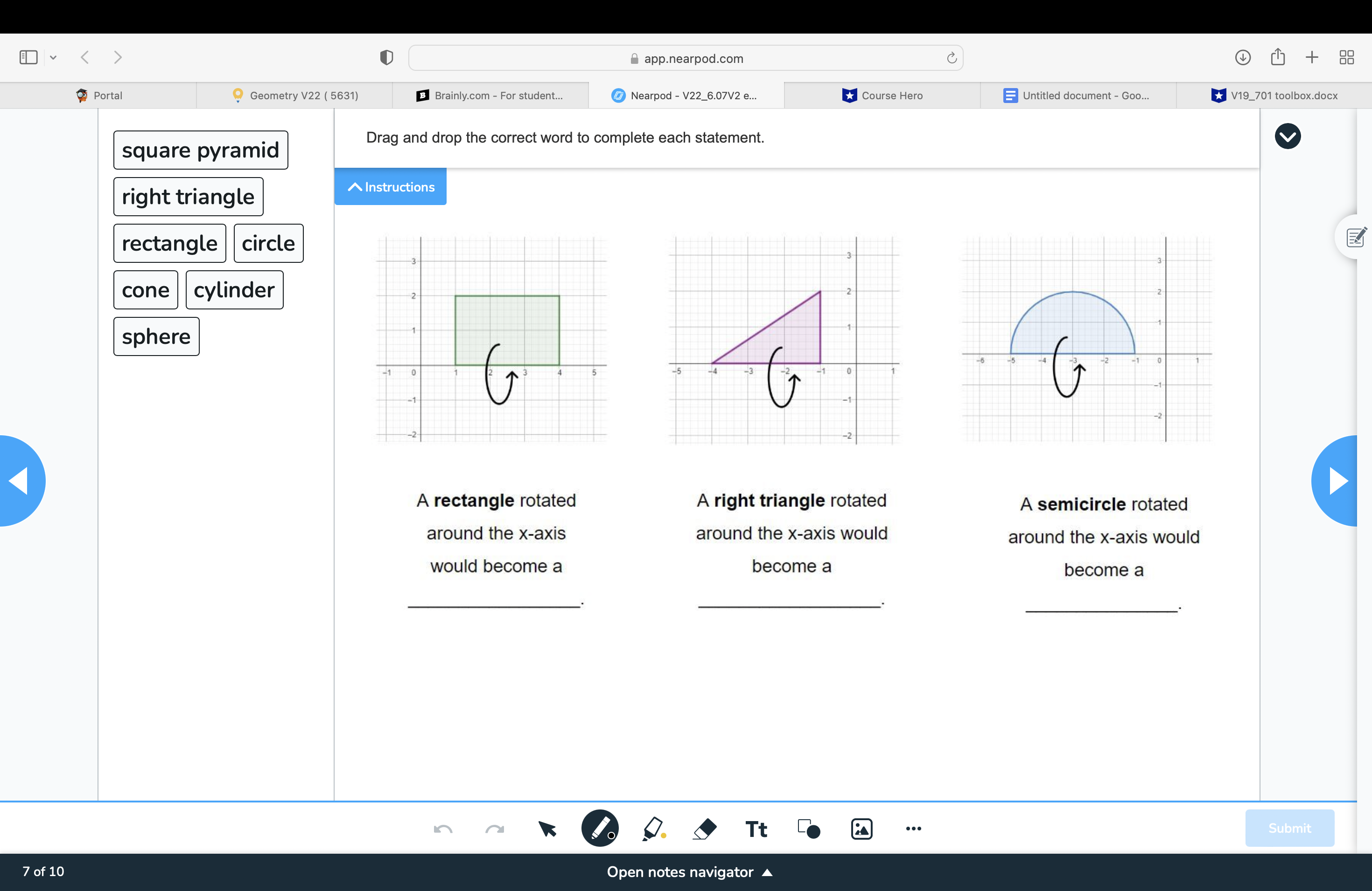 E ' V 0 app.nearpod.com (L @ w + 33 @ Portal V