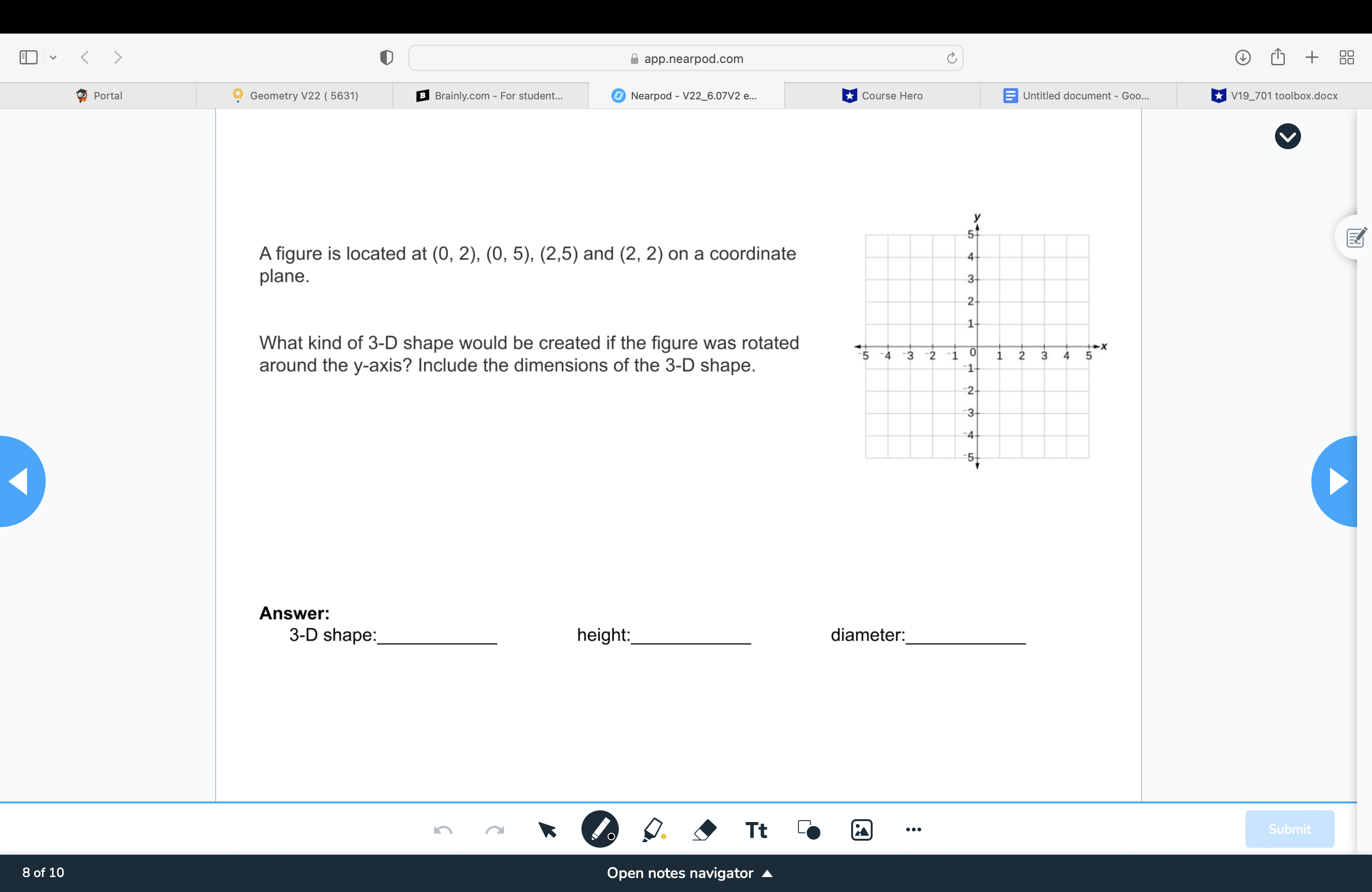 E ' V 0 app.nearpod.com (L @ w + 33 @ Portal V