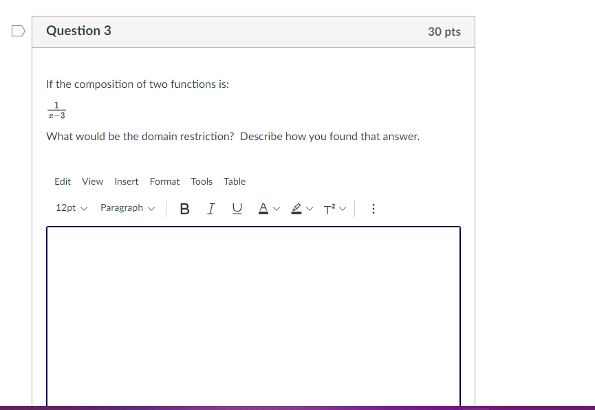 Question 3 If the composition of two functions