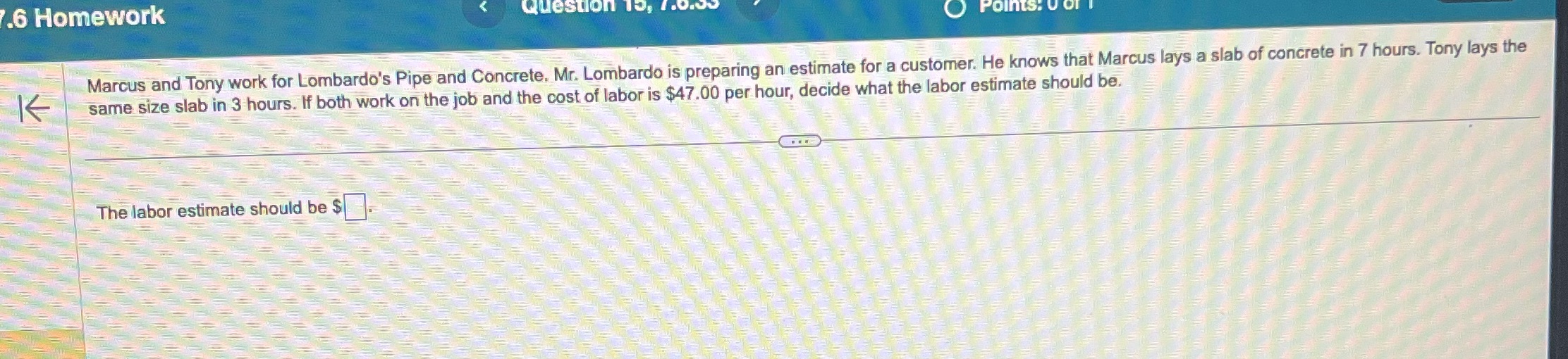 .6 Homework Question 13, 1.0. Points: U Of Marcus