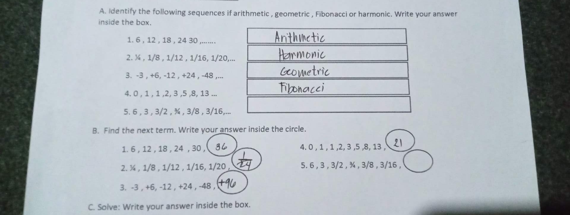 Answer Letter A and B (nevermind of my answer,