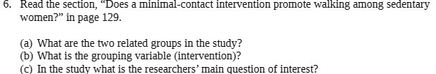 6. Read the section, "Does a minimal-contact