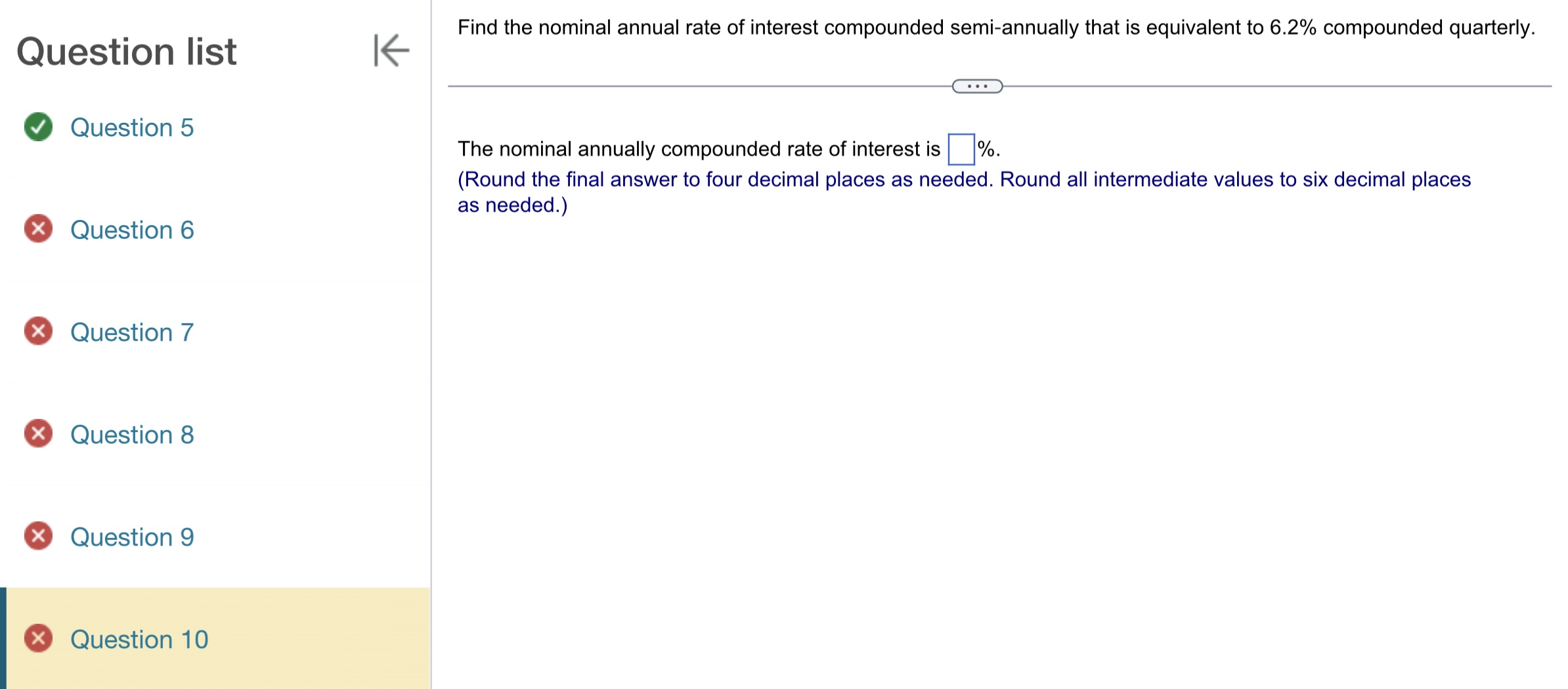Question list 6 Question 1 0 Question 2 0