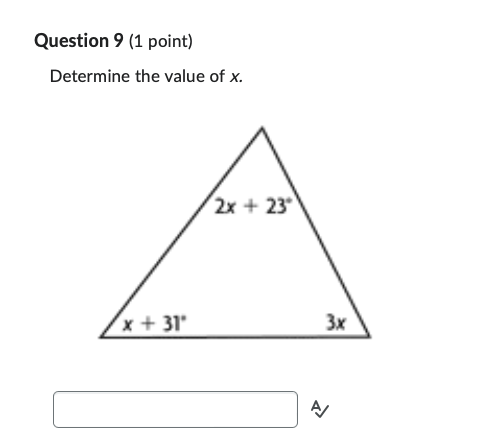 \f\f\fQuestion 8 (3 points) Determine the unknown