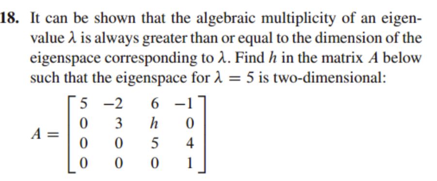 Linear Algebra For the matrices in Exercises