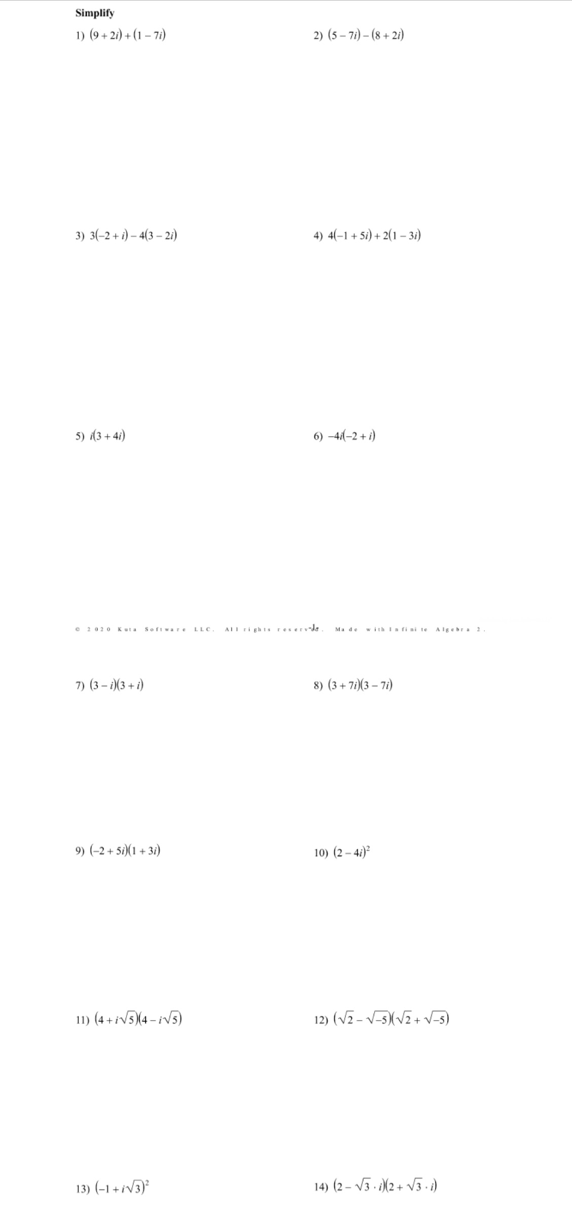 Piece of paper please means a lot?? Simplify 1)