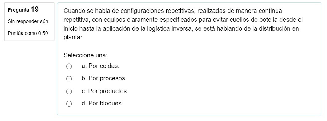 Pregunta 19 Cuando se habla de configuraciones