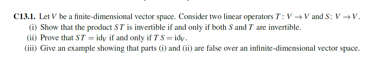 Let V be a finite-dimensional vector space.
